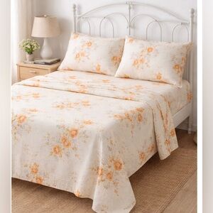 Vintage Floral Cottagecore Sheet Set-Double-Wabasso-Made in 🇨🇦